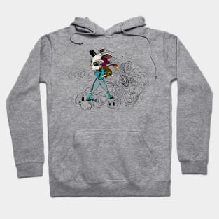 SKATING BLOODY RABBIT 07 Hoodie